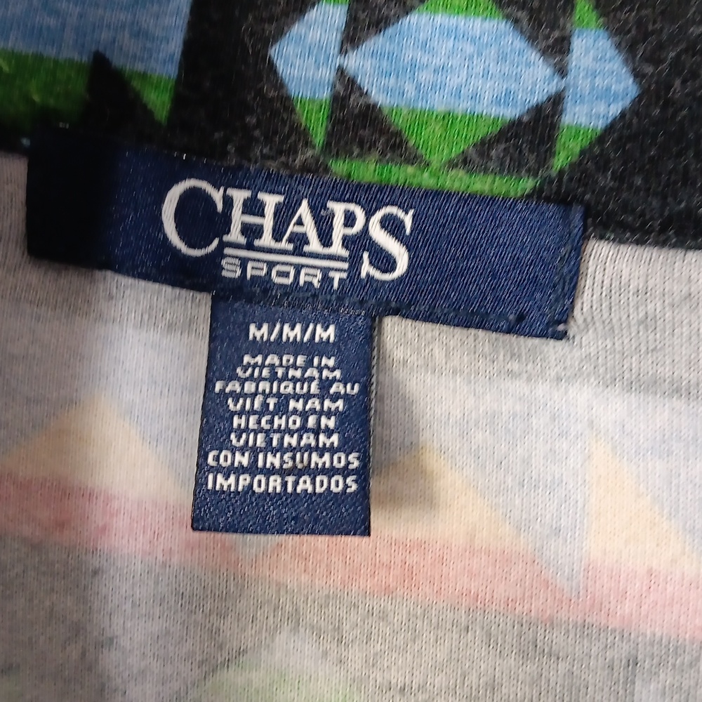 Chaps Womens M/m/M Multicolor Aztec Southwestern Pullover Imperfect - Picture 2 of 12